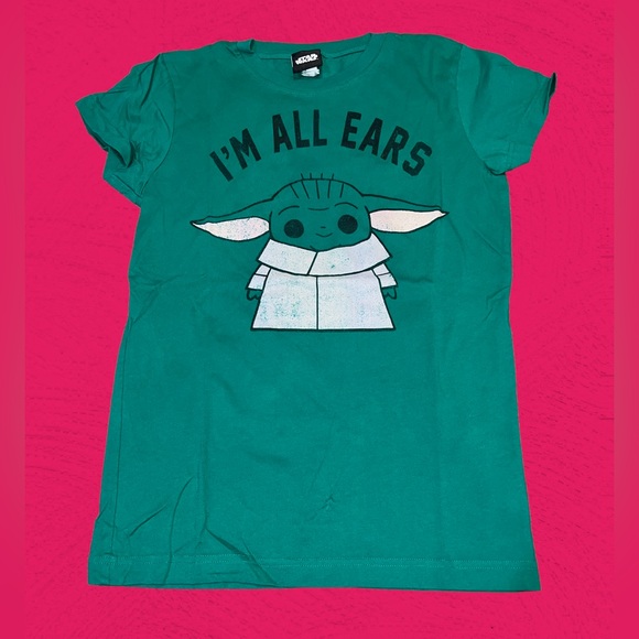 Star Wars Tops - Baby Yoda T Shirt Juniors Medium Star Wars